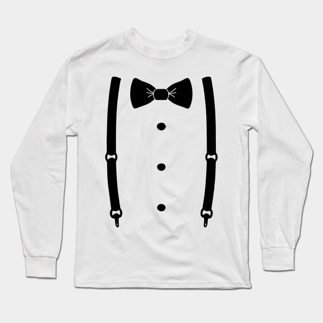 Bow Tie & Slacks (Black tie) Long Sleeve T-Shirt by Abili-Tees